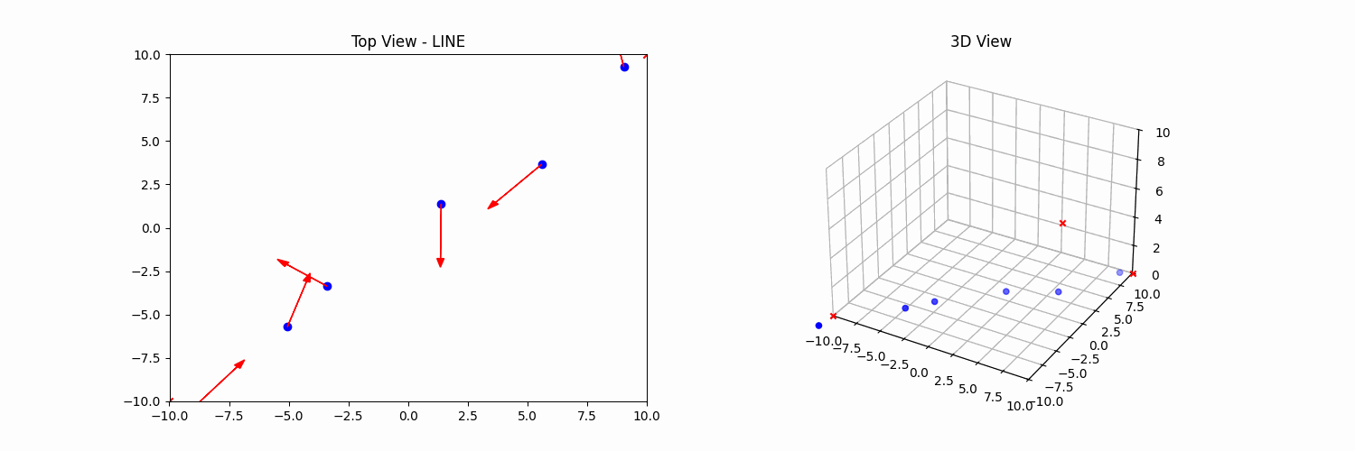 Line Formation Simulation